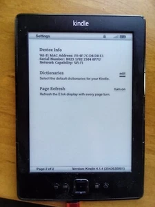 Kindle 4th Generation 2GB D01100 good working condition - Picture 1 of 1