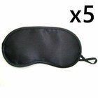 5x  Black Travel Sleeping Rest Relax Eye Mask Masks Eyemask Blindfold Patch
