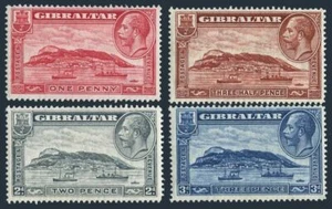 Gibraltar 96-99,hinged.Michel 96A-99A. King George V.Rock of Gibraltar. - Picture 1 of 1