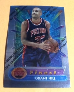 1994-95 Topps Finest Grant Hill Rookie Card #240 w/ Protective Coating - Pistons - Picture 1 of 2