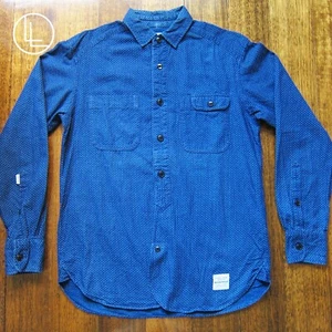 NEIGHBOURHOOD Men's Blue Cotton Dot Shirt (SMALL) Made in Japan - Picture 1 of 17