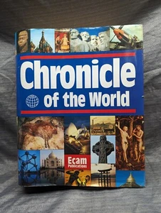 Chronicle of the World by Jerome Burne (1989) Hard Cover Dust Jacket Large - Imagen 1 de 7