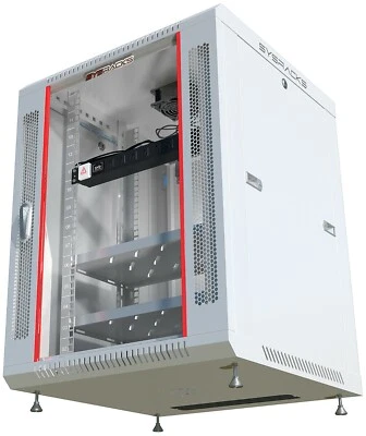 Gabinete de red para rack de servidores de montaje en pared de 15U AV bloqueo de profundidad de 24 pulgadas GRIS Foto 1 de 4