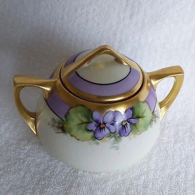 Austria Antique Sugar Bowl O. & E, G. Royal Austria Green Mark 1899-1918 - Image 1 of 4