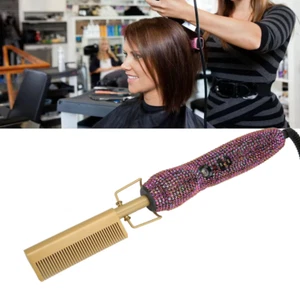 Elektrischer Heißkamm, Hitze Presskämme gerade Dual Use Heißkamm Haarglätten - Bild 1 von 9