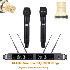 ULXD4D Receiver UR4D+ Wireless Microphone System Gold KSM9 Condenser Capsule MIC - Picture 1 of 13