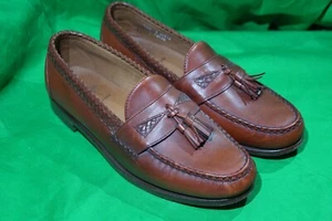 Allen Edmonds Mayfield Men's Size 11.5 D Tassel Loafers Brown Slip On Shoes - Foto 1 di 9