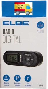 MINI RADIO A PILAS ELBE FM MEMORIA 20 EMISORAS ESCANEO MANUAL O AUTO ENVIO HOY - Imagen 1 de 4