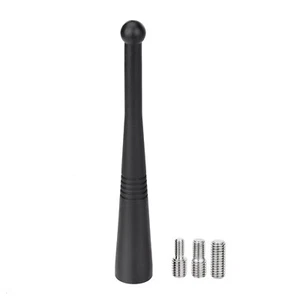 Car Roof Antenna Short Radio 11 cm Universal M6 M5 M4 Screws FM/AM/DAB Reception - Picture 1 of 10