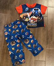 Brand NEW Angry Bird Star Wars Pajamas Set Boys Size XS (4-5)  Top And Bottoms