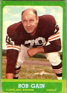 1963 TOPPS FOOTBALL SP BOB GAIN CLEVELAND BROWNS #23 A170 - Afbeelding 1 van 2