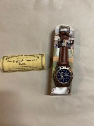 Ken Griffey Jr. collectors Wrist Watch by Avon with cert. of Authenticity Cover