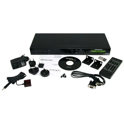 Startech 4x4 HDMI Matrix Video Switch Splitter with Audio (VS440HDMIc) - Image 1 of 4