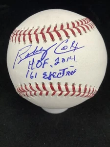 Bobby Cox Signed Baseball OMLB HOF 2014 161 Ejection Inscrip Braves Auto PSA/DNA - Picture 1 of 5