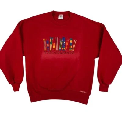 Винтажный толстовка мужской маленький Vail Colorado сумасшедшие рубашки Гавайи Crewneck лыж США - Изображение 1 из 4