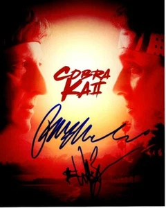 Foto firmada autografiada 8x10 COBRA KAI de Ralph Macchio y William Zabka - Imagen 1 de 1