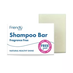 FRIENDLY SOAP- NATURAL SHAMPOO BAR - FRAGRANCE FREE - CHOOSE FROM FULL RANGE-95g - Picture 1 of 9