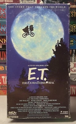 E.T. The Extra Terrestrial VHS 1988 80s Alien - Image 1 of 4