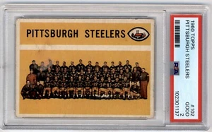 1960 Topps Pittsburgh Steelers Team #102 PSA 2 - Picture 1 of 2