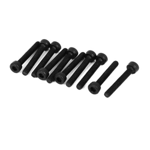 10pcs M3 x 20mm 12.9 Legierter Stahl Sechskantschraube Maschinen Schwarz - Bild 1 von 3