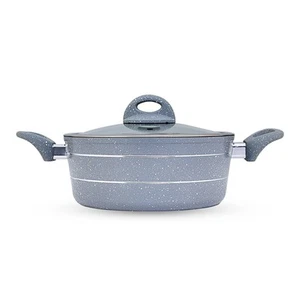 Royalford Casserole Dish Forged Aluminium 30cm With Lid Non Stick Grey - Picture 1 of 8