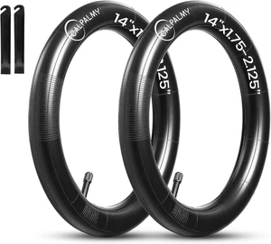 12"/14"/16"/18"/20"/22"/24"/26"/28" Kids Bike Inner Tubes (2 Pack), Width Fit 1. - Picture 1 of 12