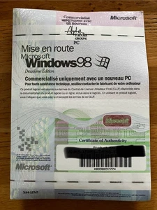 Windows 98 - Key mit Handbuch eingeschweißt in Original-Folie - Bild 1 von 2