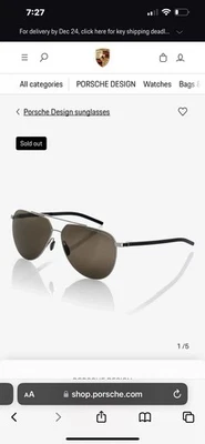 Gafas de sol Porsche P8478 marco plateado Foto 1 de 4