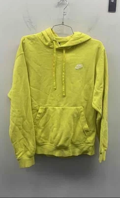 Sudadera con capucha pulóver polar Club ropa deportiva amarilla para mujer Nike talla M Foto 1 de 3