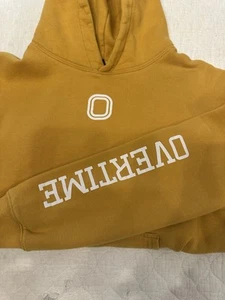 Overtime Logo Brown Hoodie - Picture 1 of 2