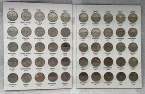 50 US State Commemorative Quarter Collection Album 1999-2008 #1. - Picture 1 of 3