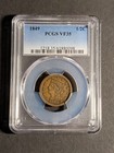 1849 Braided Hair Half Cent – PCGS VF35 – Brown Color