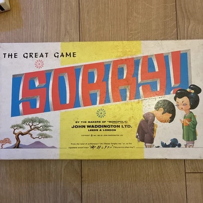 Vintage Waddington's The Great Game SORRY! Classic Board Game  1963  - Image 1 of 4
