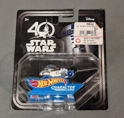 Star Wars 40th R2D2 Hot Wheels Character Cars Disney Collectible NEW - Image 1 of 2