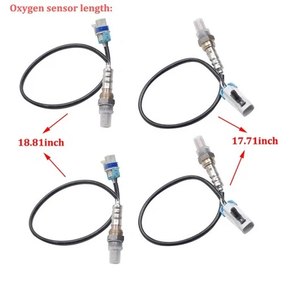 Sensor de oxígeno arriba+abajo 4 piezas para Chevrolet Avalanche Tahoe Silverado1500 2008-2014 Foto 1 de 4