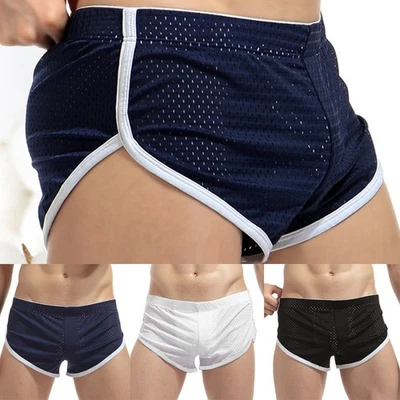 Underwear Trunks Casual Briefs Breathable Mesh Sports Shorts Low waist - Image 1 of 4