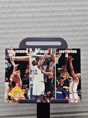 1993-94 SHAQUILLE O'NEAL, OLAJUWON, MUTOMBO Hoops #290! MINT CONDITION!!! - Image 1 of 2