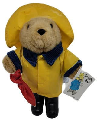 Oso Paddington Eden Toys con abrigo de lluvia amarillo 11 juguete de peluche Foto 1 de 4