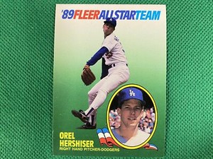 1989 Fleer All-Stars #7 Orel Hershiser Los Angeles Dodgers