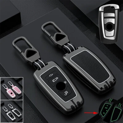 Alloy Silicone Car Key Fob Case Cover For BMW F10 F15 X2 X3 X4 X5 M5 2 3 4 5 6 7 - Imagem 1 de 4