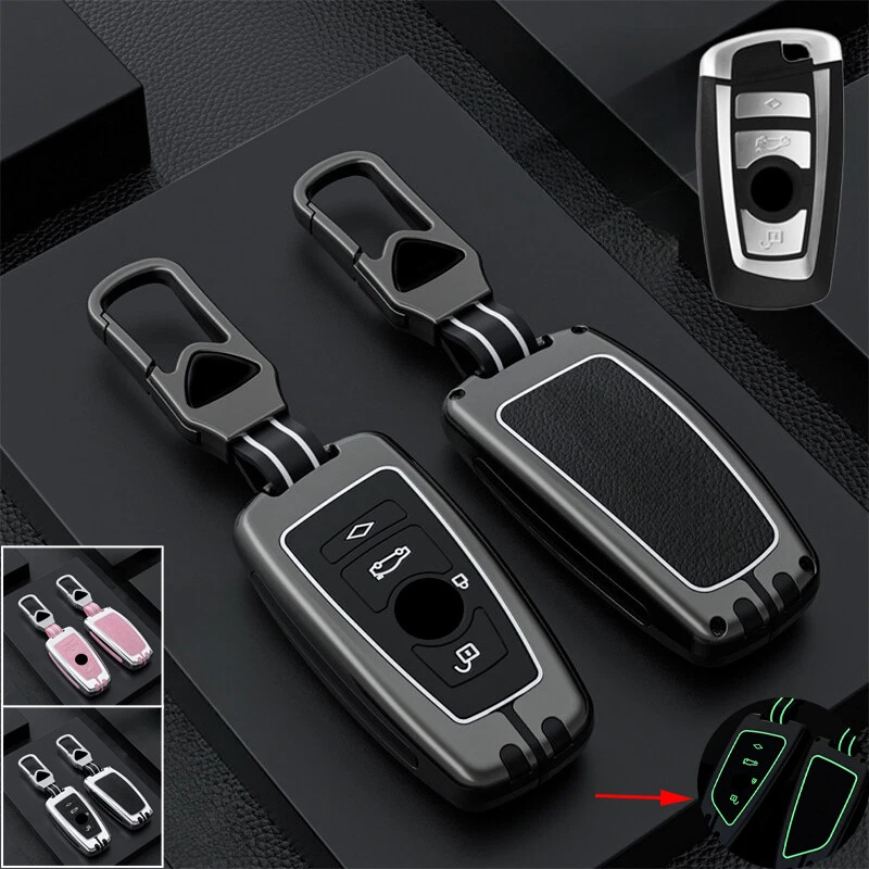 Alloy Silicone Car Key Fob Case Cover For BMW F10 F15 X2 X3 X4 X5 M5 2 3 4 5 6 7 - Imagem 1 de 4