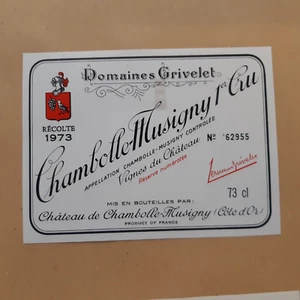 etiquette originale Chambolle-Musigny .... Wein Etikett wine label - Bild 1 von 1