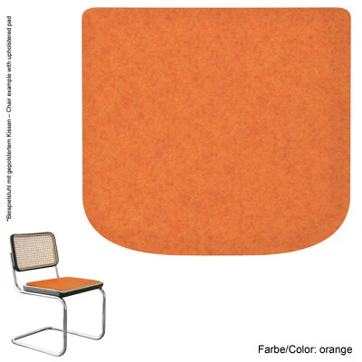 Eco Felt Pad Pillow 8mm Suitable for Breuer/Thonet S32/S64 incl. Antislip - Image 1 of 3