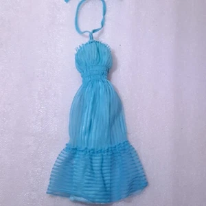 Vestido vintage Barbie My First Fashion #3672 halter verde azulado turquesa Mattel - Imagen 1 de 6