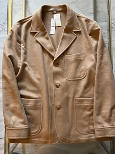 New J Crew Wallace And Barnes Chore Blazer 100% Camel Hair Italy Size 44R $850 - Picture 1 of 7