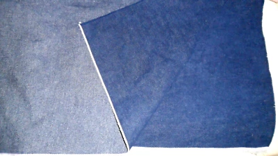 Navy Blue Jean cotton/spandex fabric 22 1/2" Length x 48" width - Image 1 of 3