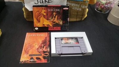 CIB THE LION KING NINTENDO SNES VIDEO GAME COMPLETE IN BOX W/ PROTECTOR CASE - Image 1 of 4