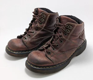 Dr. Martens A807 Brown Leather Boots US 8 - Picture 1 of 10