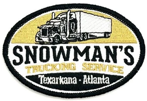 Smokey And The Bandit Snowman’s Trucking Movie Patch Vintage Style Retro - Picture 1 of 1