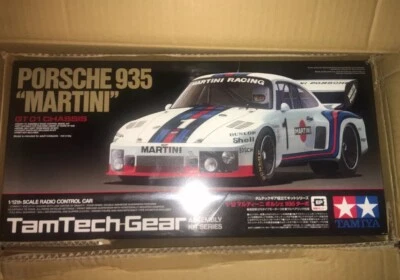 TAMIYA RC 1/12 PORSCHE 935 MARTINI TAMTECH RARE ITEM# 57104 GT01 CHASSIS NEU - Bild 1 von 4